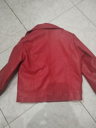 Chaqueta polipiel niña
