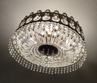 Lampara techo cristal