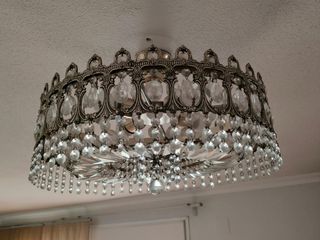 Lampara techo cristal