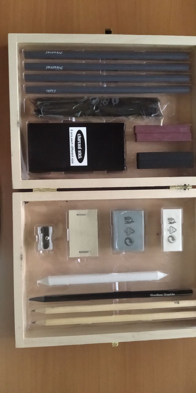 Set de pintura carboncillo