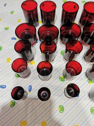 Cristalería Arcoroc rubi