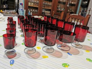 Cristalería Arcoroc rubi