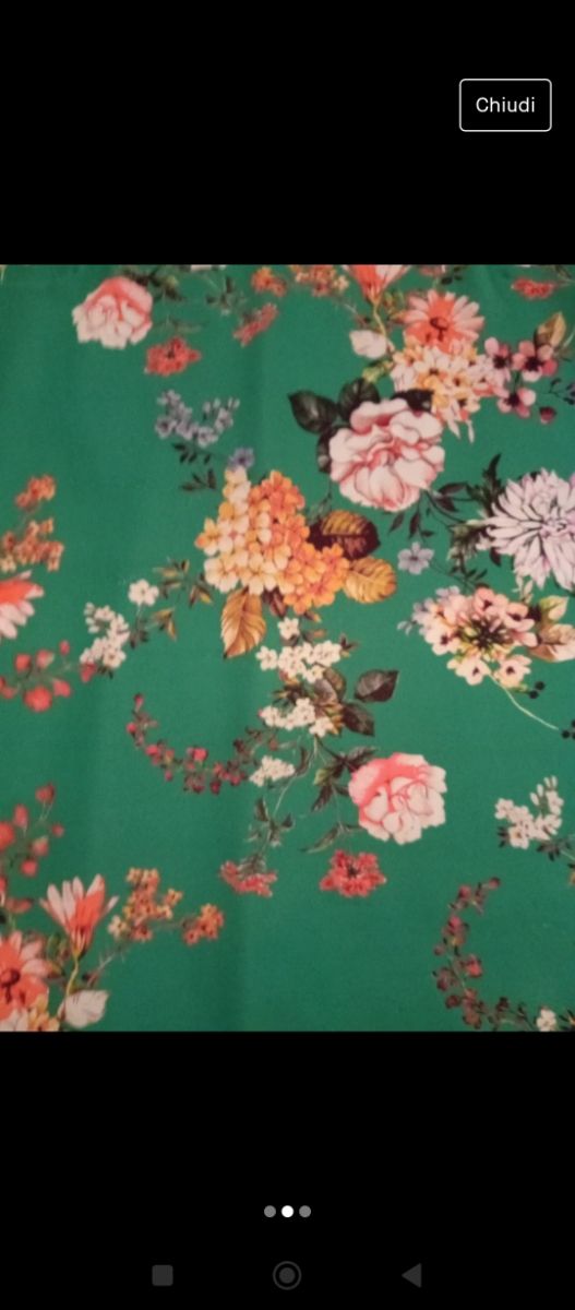 Vestito Verde Floreale