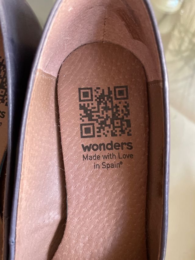 Zapatos Talla  36 piel azul marino Wonders