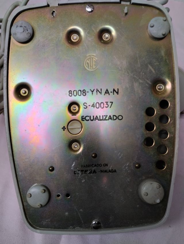 Teléfono antiguo gris Citesa de Telefónica