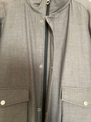 Cazadora hombre gris