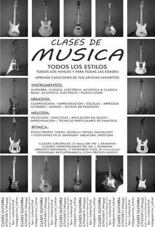 Clases de Guitarra / Bajo en BCN y cercanias