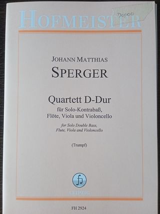 Contrabajo. Sperger