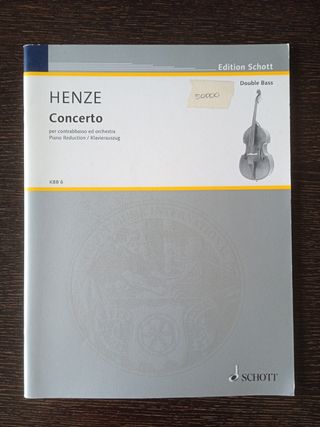Contrabajo. Henze