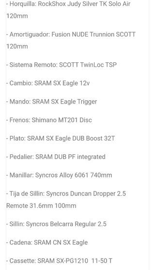 Scott Spark 960 2020 talla:S