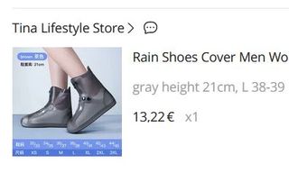 Fundas de goma tipo botas/botines