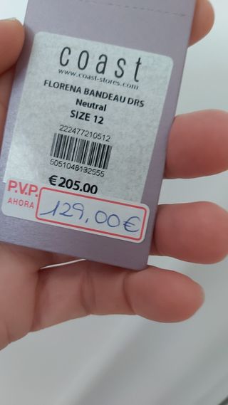 NUEVO Vestido M 38 Coast.