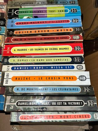 lote de 50 libros francés
