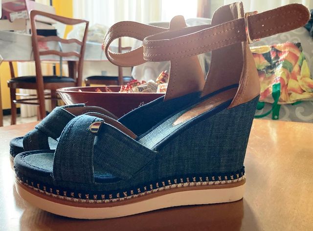 zeppa jeans donna mis 40 tacco 12