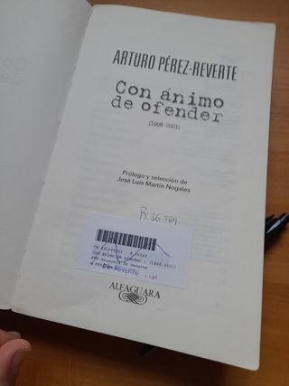 Regalo. Con ánimo de ofender