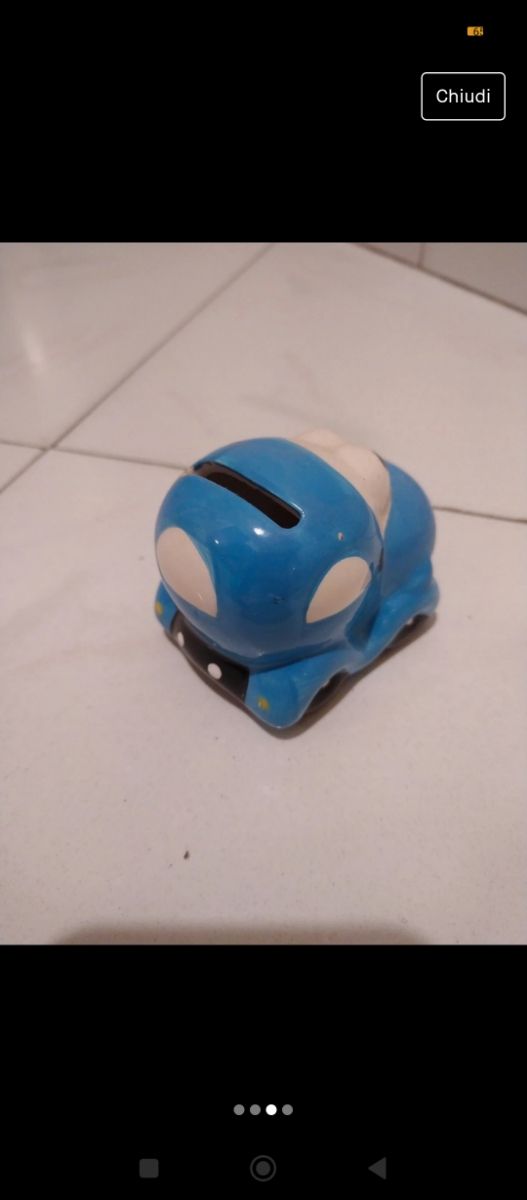 Salvadanaio Macchina Blu