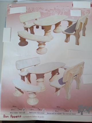 panche e tavoli