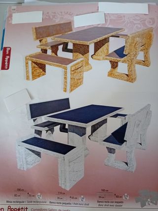 panche e tavoli