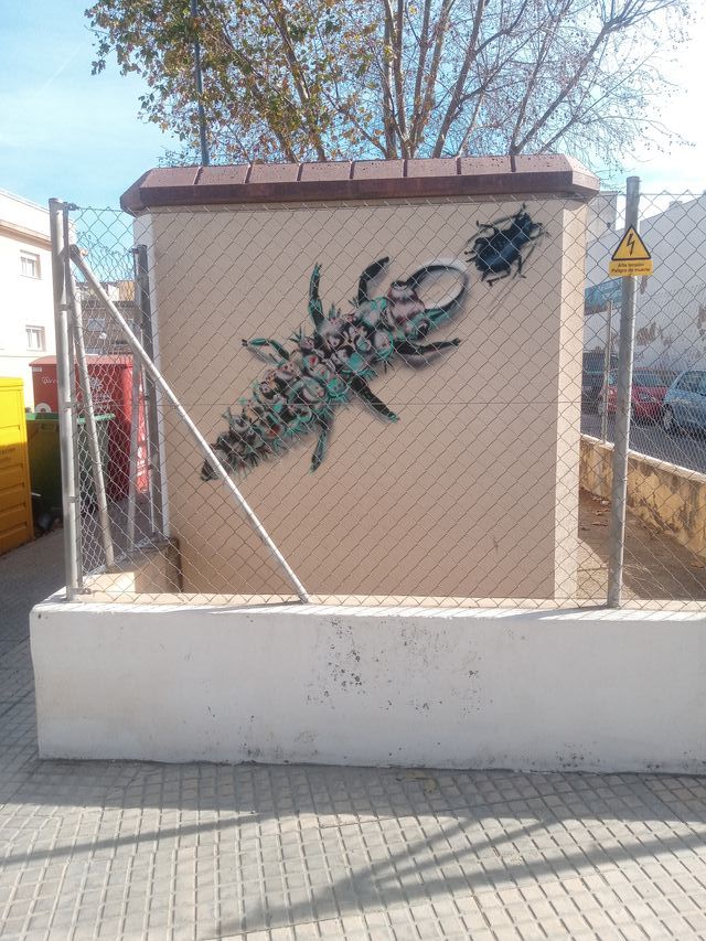 GRAFITI mural para hogar jardín dibujo pared deco