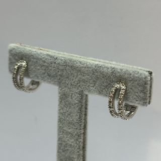 Pendientes aro de oro y brillantes