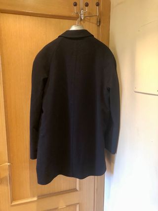 Chaqueton Abrigo talla 52 hombre lana azul marino