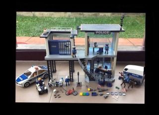 Playmobil mega lote más de 10 sets policias