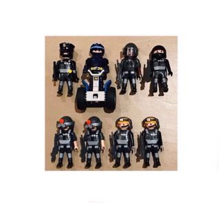 Playmobil mega lote más de 10 sets policias