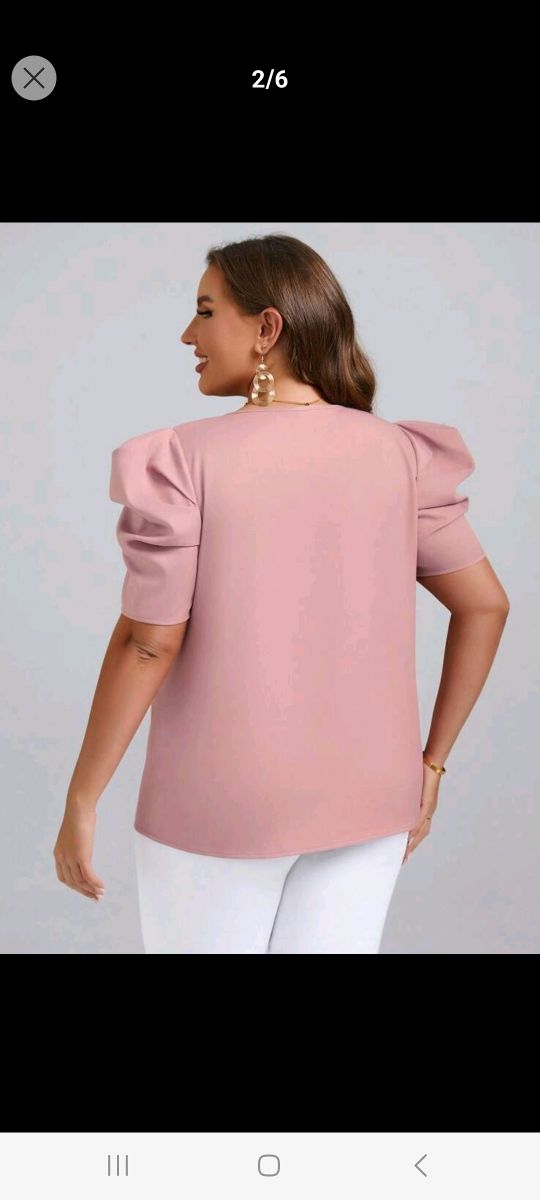 Camicetta curvy 1xl shein emery rose