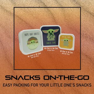 Conjunto de 3 lancheiras Star Wars Mandalorian