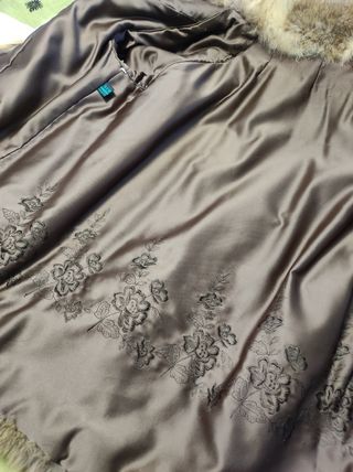 Chaquetón de piel de zorro rojo