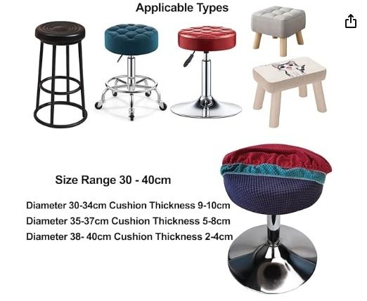 Fundas para taburetes 30-40 cm