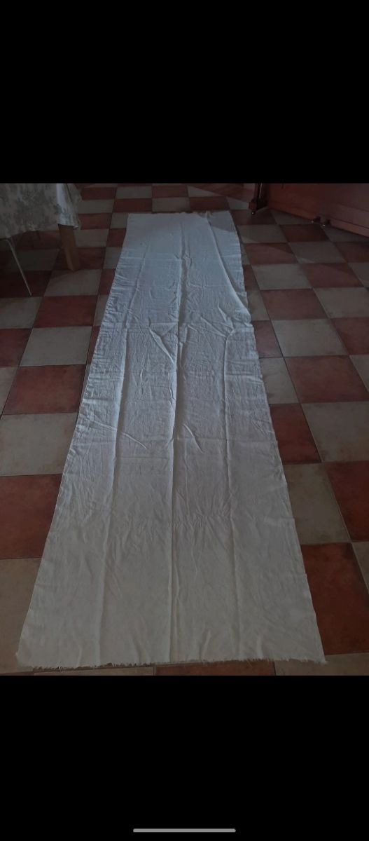 Tessuto bianco lino 100%