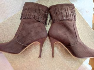 Botines marrones de ante n40