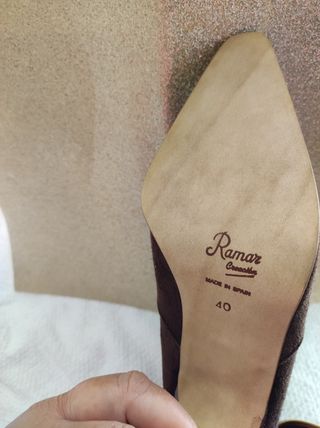 Botines marrones de ante n40