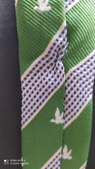 Corbata Brooksfield verde Rayas 