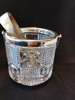 Cubitera de cristal tallado