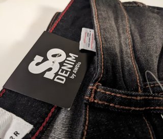 Pantalón vaquero denim mujer skinny, negro T 40