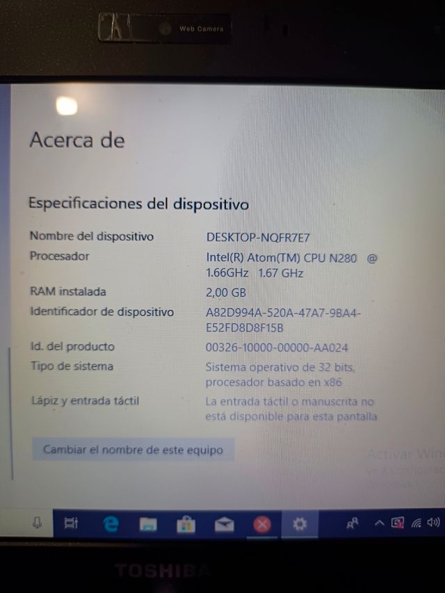 portatil Toshiba no enciende la pantalla