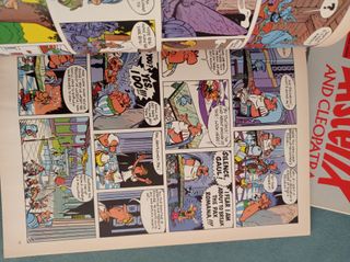 3 libros en inglés de Asterix ediciones del Prado