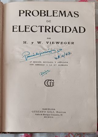 Libro PROBLEMAS DE ELECTRICIDAD