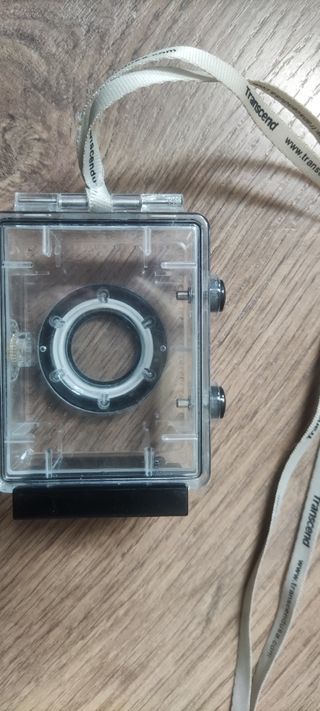 Mini camara de fotos y carcasa acuatica
