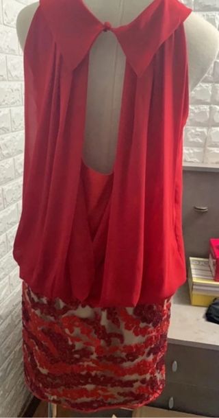 Vestido fiesta, regalo bolso y zapatos