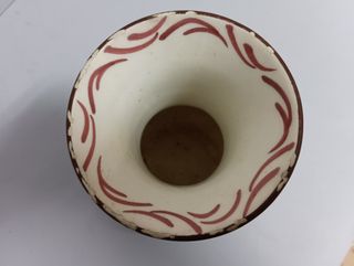 FLORERO CERAMICA MANISES, SELLADO.