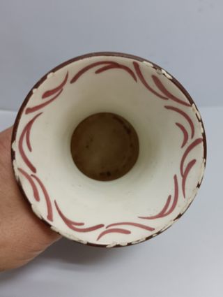 FLORERO CERAMICA MANISES, SELLADO.