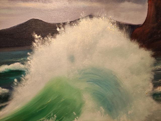 QUADRO OLIO SU TELA 70X50 – MARINA