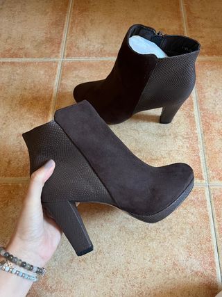 Botines de tacon a estrenar