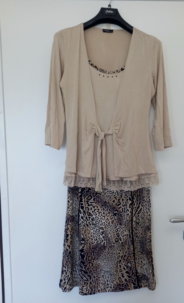 Maglia con dettaglio maculato