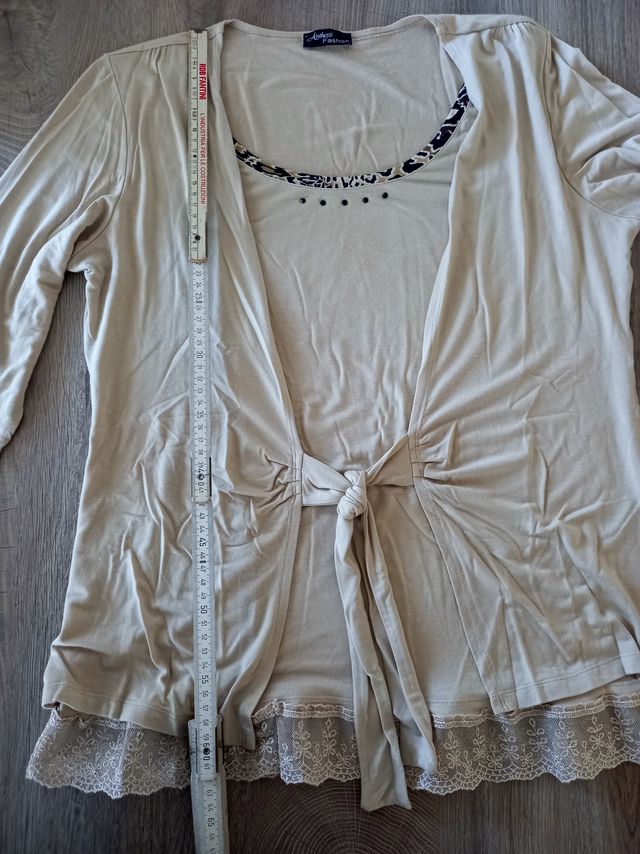 Maglia con dettaglio maculato