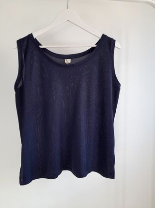 Camiseta azul tirantes