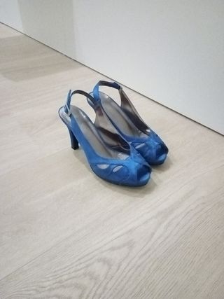 Zapatos invitada azules 